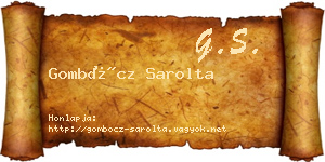 Gombócz Sarolta névjegykártya